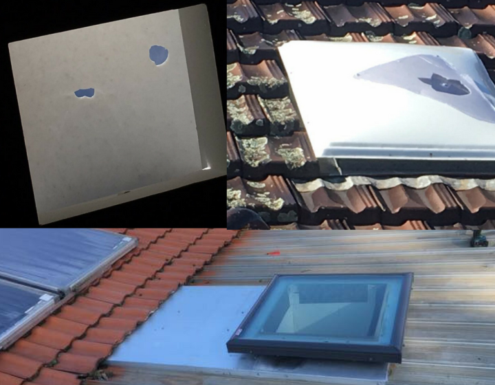 Repair to hail damaged skylights in Adelaide’s Eastern and Hills Suburbs